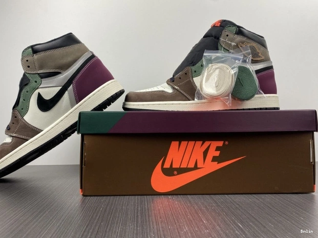 Bmlin Shoes Hand Jordan High Air OG 1 Crafted DH3097-001 0815